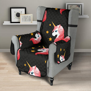 Unicorn Star Pattern Chair Cover Protector