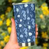 Seahorse Shell Pattern Tumbler