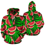 Watermelon Pattern Theme Men Women Pullover Hoodie
