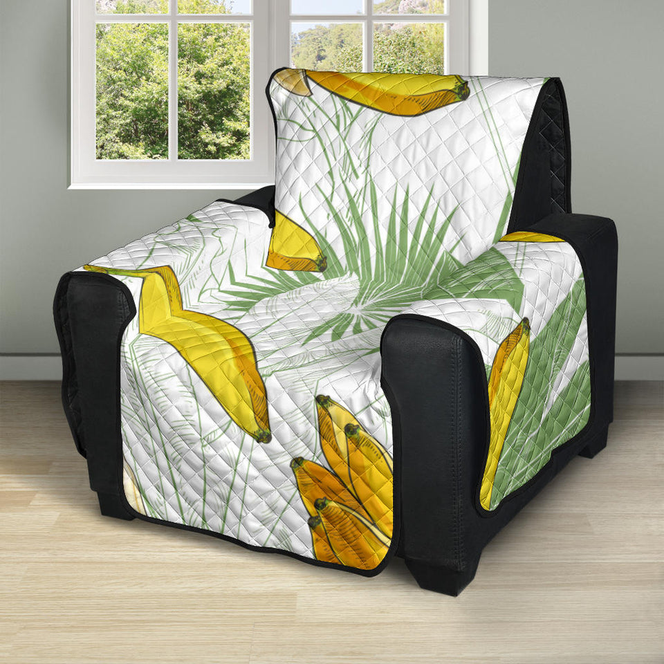 Banana Pattern Background Recliner Cover Protector