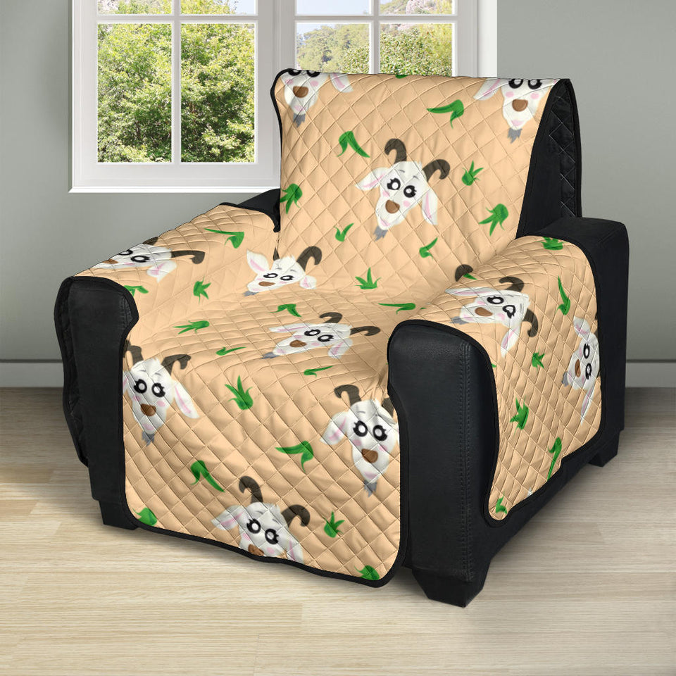 Goat Glass Pattern Recliner Cover Protector