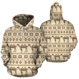 Traditional Camel Pattern Ethnic Motifs Men Women Pullover Hoodie