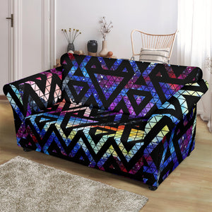 Space Colorful Tribal Galaxy Pattern Loveseat Couch Slipcover