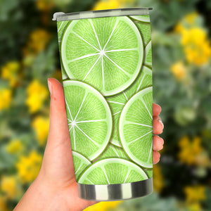 Sliced Lime Pattern Tumbler