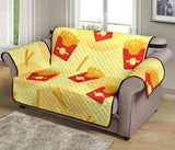 French Fries Pattern Background Loveseat Couch Cover Protector