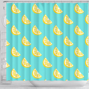 Lemon Theme Pattern Shower Curtain Fulfilled In US