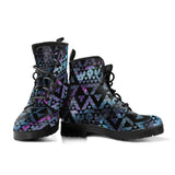 Space Galaxy Tribal Pattern Leather Boots