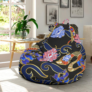 Snake Flower Pattern Bean Bag Cover