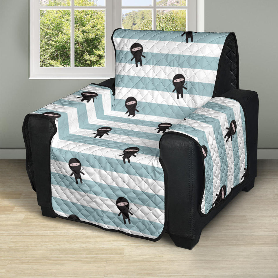 Ninja Pattern Stripe Background Recliner Cover Protector