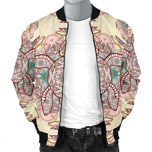 Sea Turtle Tribal Pattern Men Bomber Jacket