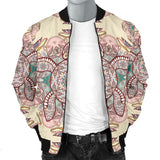 Sea Turtle Tribal Pattern Men Bomber Jacket