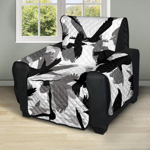 Crow Pattern Recliner Cover Protector