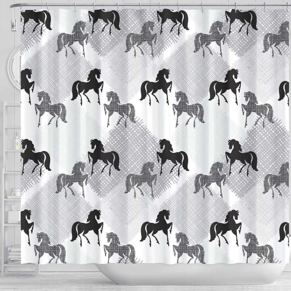 Horse Pattern Shower Curtain Fulfilled In US