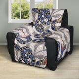Snake Leaves Pattern Recliner Cover Protector