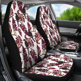 Crow Tree Leaves Pattern Universal Fit Car Seat Covers