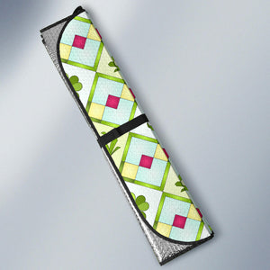 Frog Clover leaves Pattern Car Sun Shade
