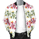 Grape Grahpic Decorative Pattern Men Bomber Jacket