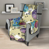 Hot Air Balloon Water Color Pattern Chair Cover Protector