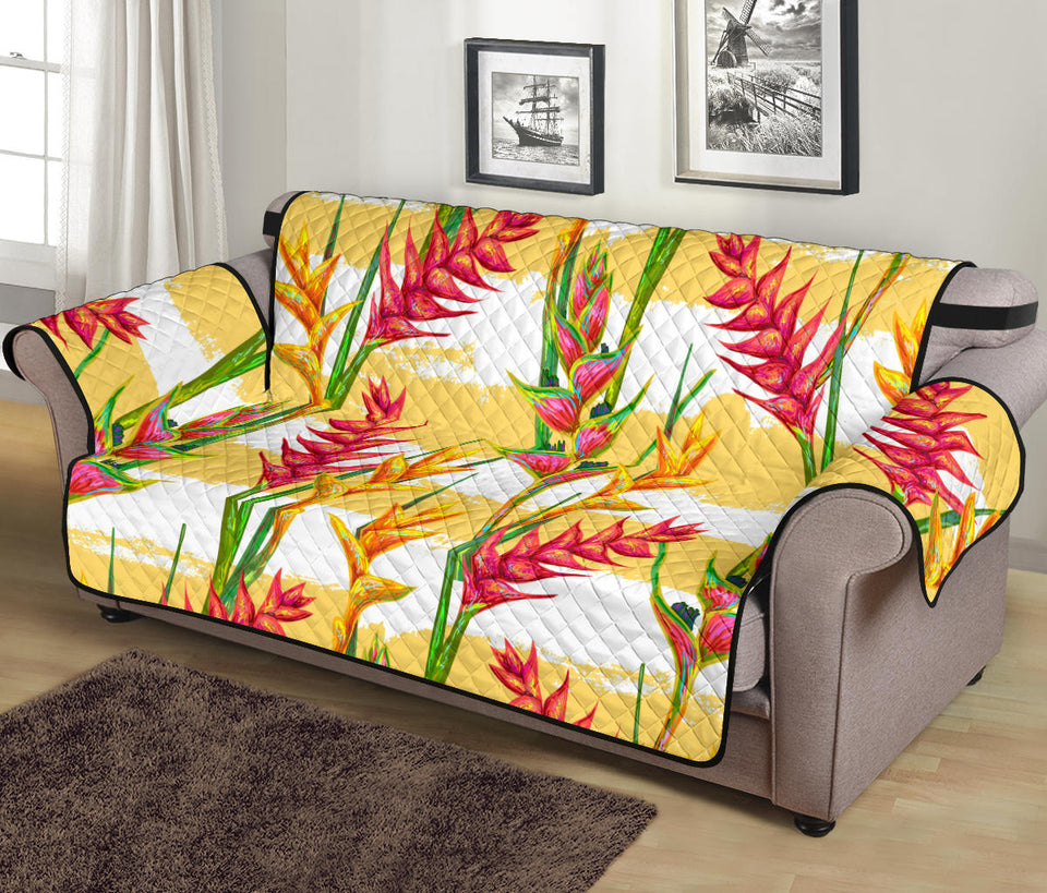Heliconia Pattern Sofa Cover Protector