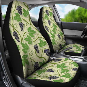 Grape Leaves Pattern Universal Fit Car Seat Covers
