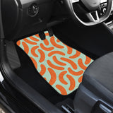 Sausage Pattern Print Design 04 Front and Back Car Mats