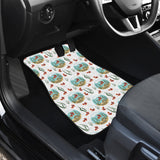 Goldfish Pattern Print Design 01 Front and Back Car Mats