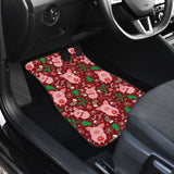 Pig Pattern Print Design 01 Front and Back Car Mats