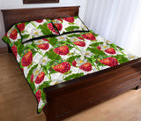 Strawberry Pattern Quilt Bed Set