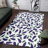 Eggplant Pattern Print Design 05 Area Rug