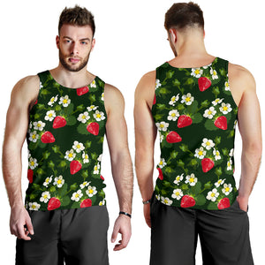 Strawberry Pattern Background Men Tank Top