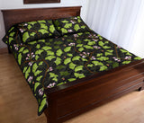 Ginkgo Leaves Flower Pattern Quilt Bed Set
