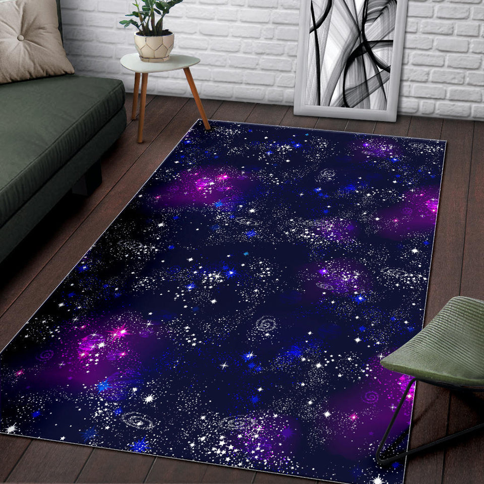 Space Galaxy Pattern Area Rug