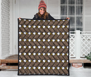 Eagle Pattern Print Design 02 Premium Quilt