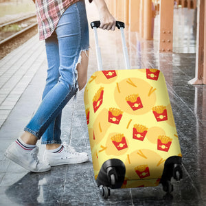French Fries Pattern Background Luggage Covers