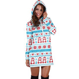 Penguin Sweater Printed Pattern Women Hoodie Dress