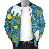 Polar Bear Pattern Men Bomber Jacket