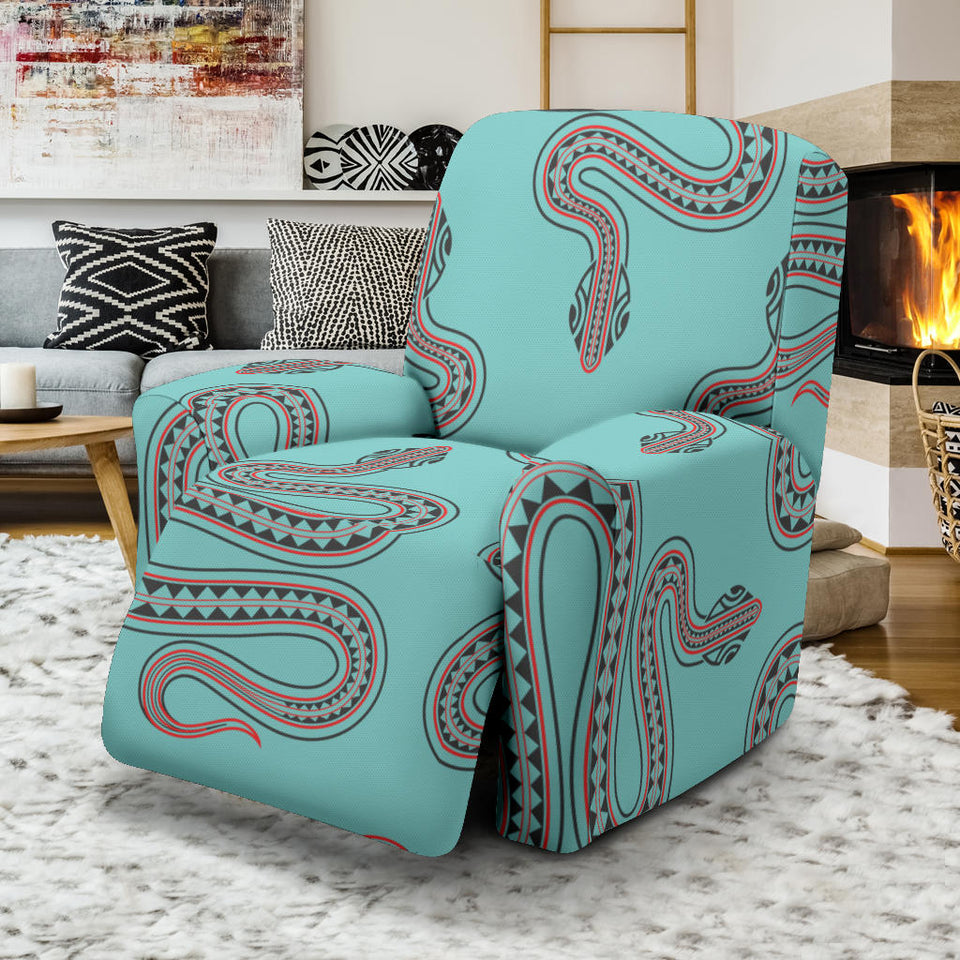 Snake Tribal Pattern Recliner Chair Slipcover