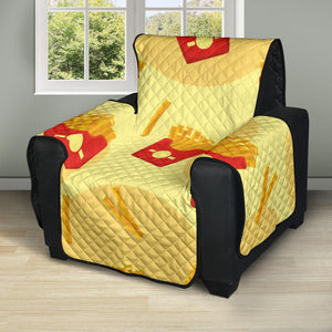 French Fries Pattern Background Recliner Cover Protector