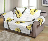 Classic Guitar Pattern Loveseat Couch Cover Protector