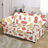 Peanut Theme Pattern Loveseat Couch Slipcover