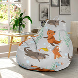 Swimming Fish Otter Pattern Bean Bag Cover