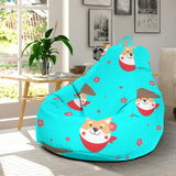 Shiba Inu Japanese Hat Pattern Bean Bag Cover