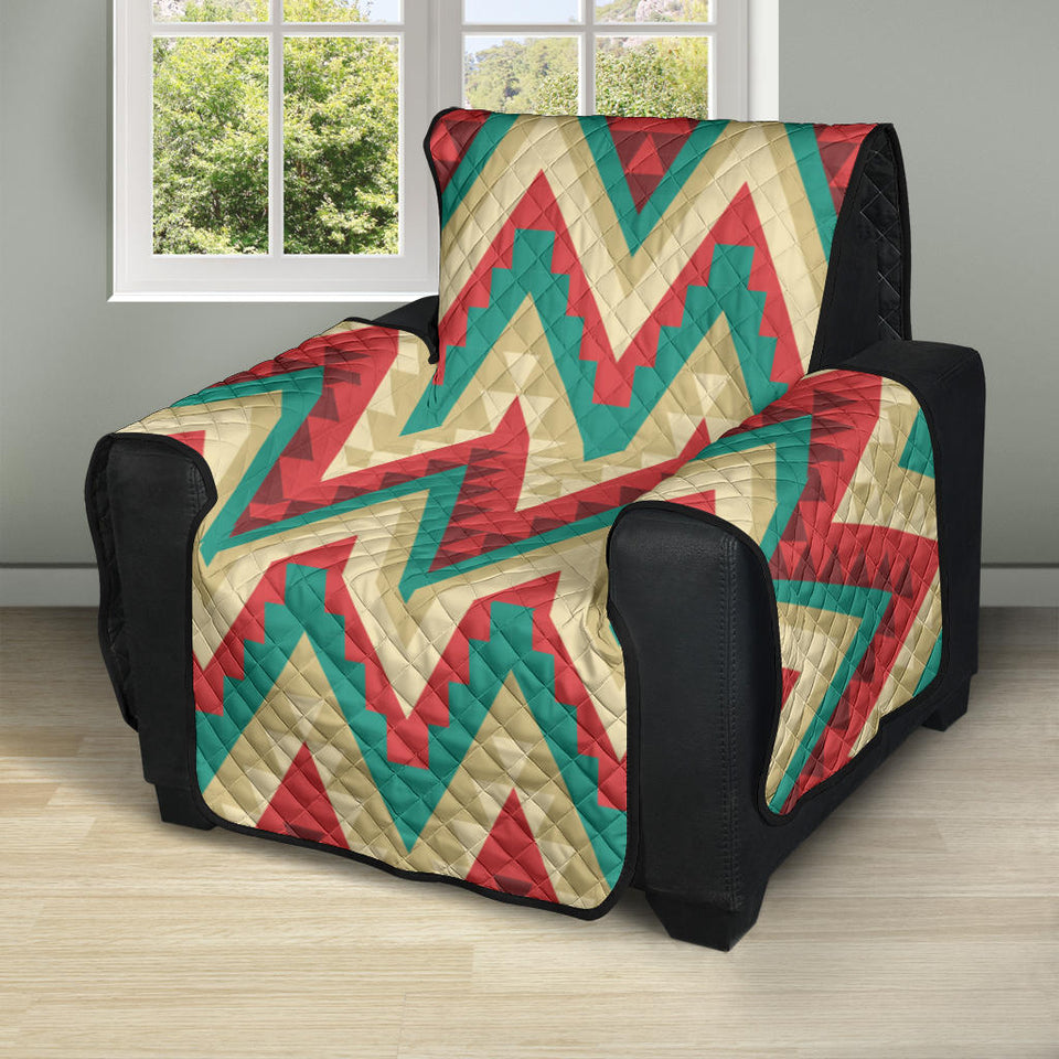 Zigzag Chevron Pattern Recliner Cover Protector