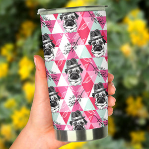 Pug Pattern Tumbler