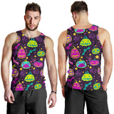 Halloween Pumpkin Bat Pattern Men Tank Top