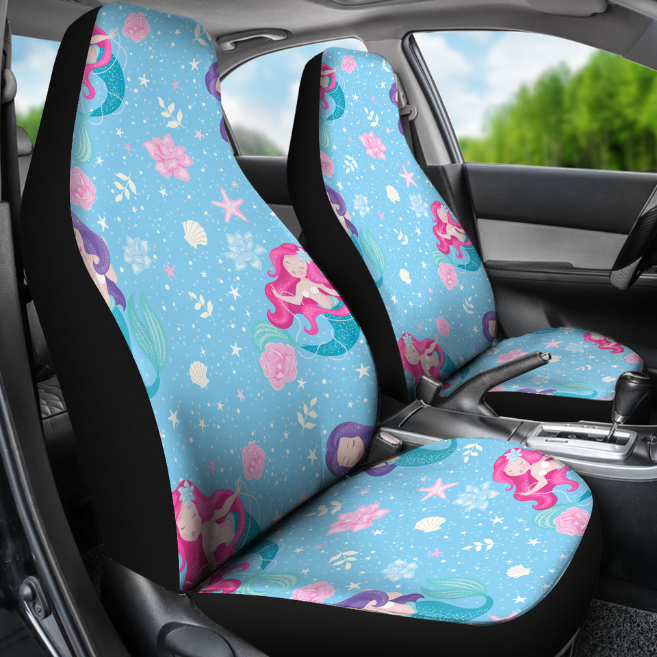 Cute Mermaid Pattern Universal Fit Car Seat Covers