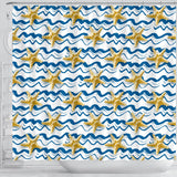 Starfish Pattern Shower Curtain Fulfilled In US