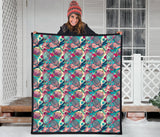 Tennis Pattern Print Design 01 Premium Quilt