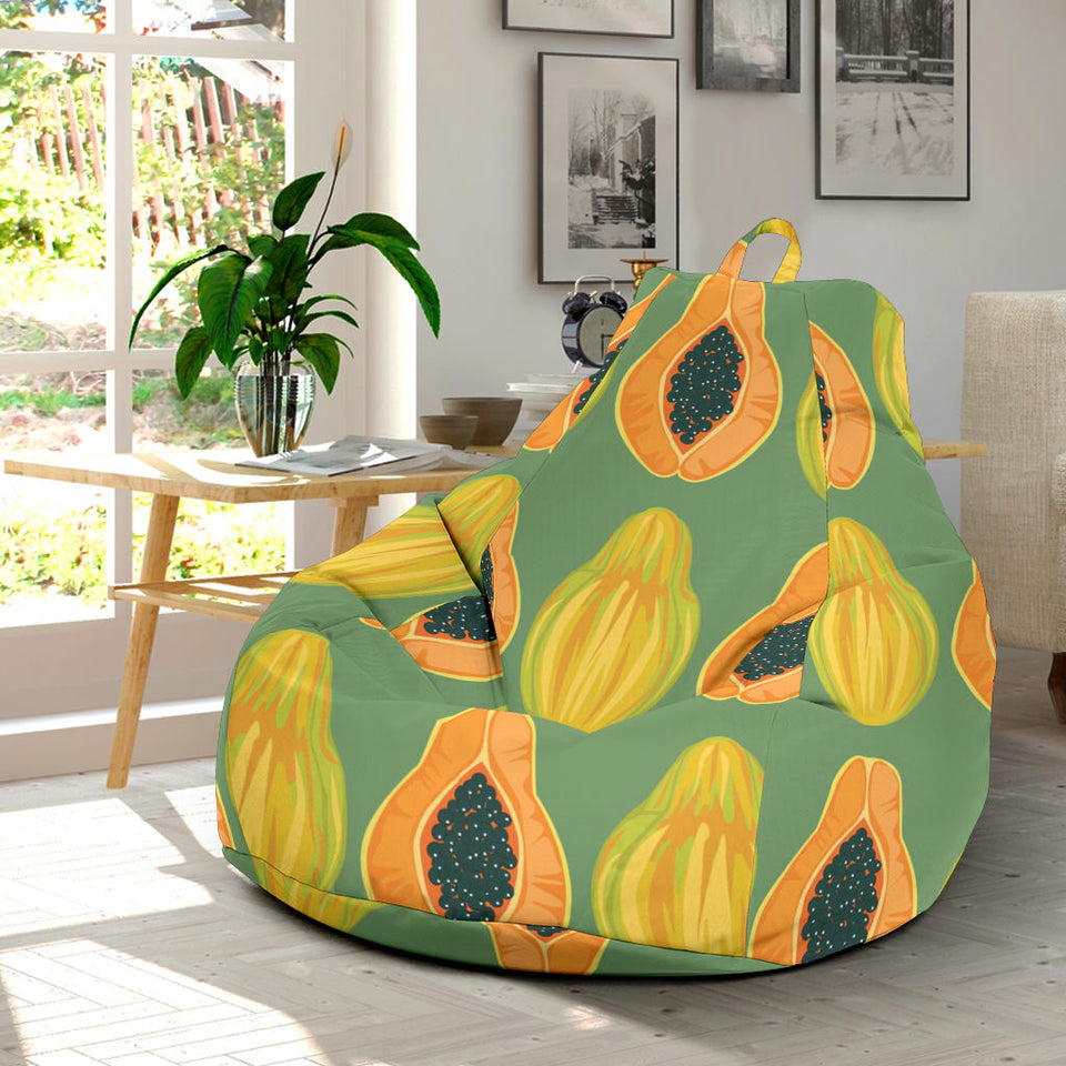 Papaya Pattern Background Bean Bag Cover