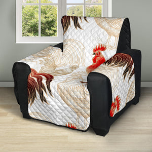 Rooster Chicken Pattern Recliner Cover Protector